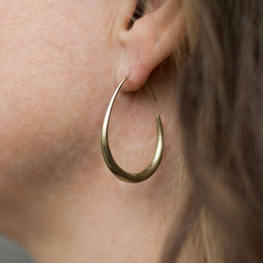 thick brass hoops