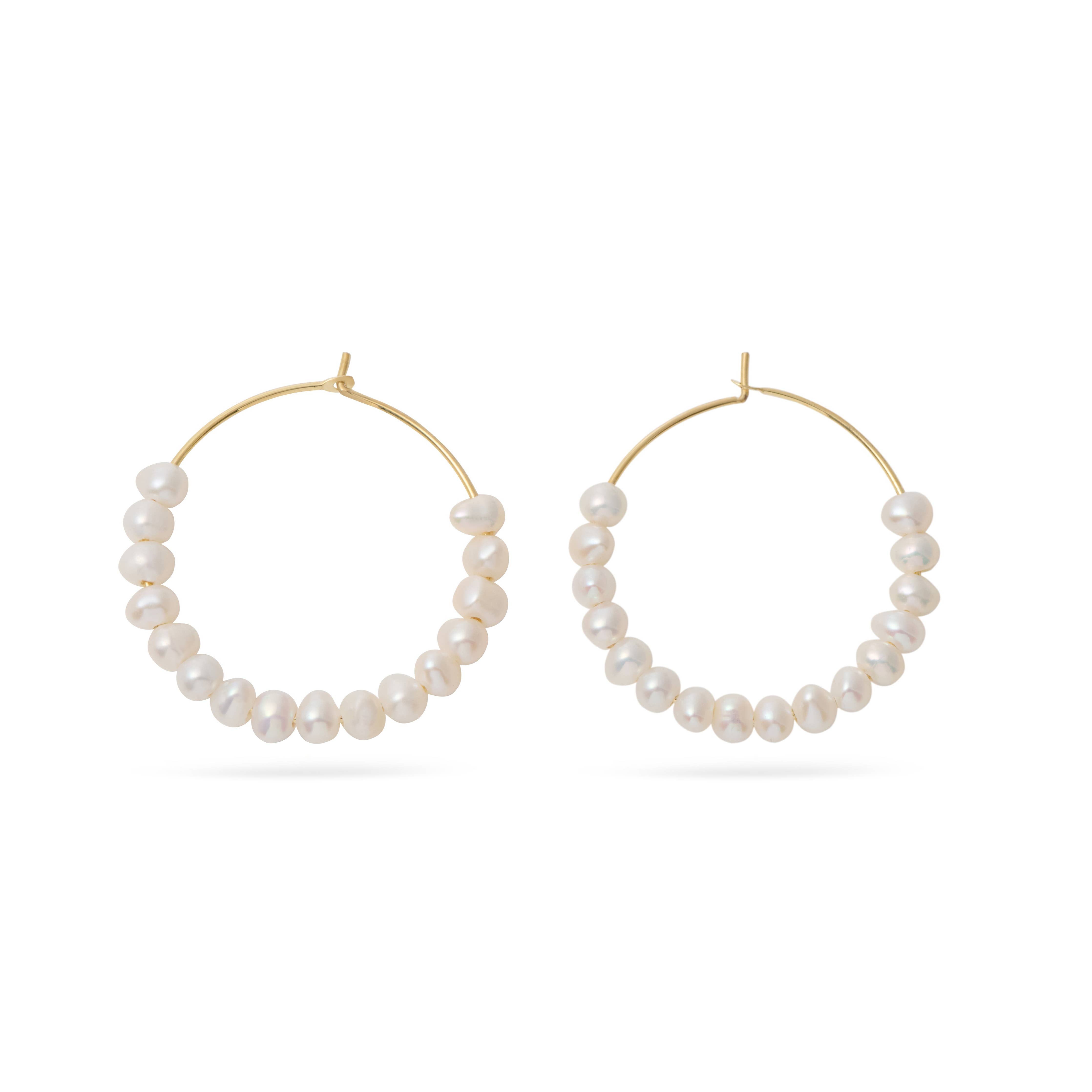 Leilani Pearl Hoop Earrings