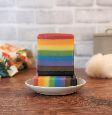 Rainbow bar soap