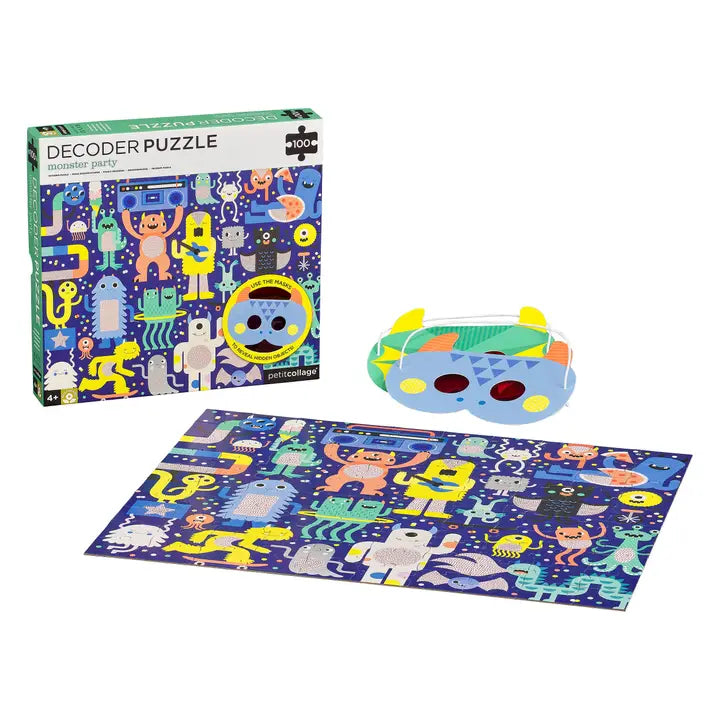 Decoder Puzzle monster party by petit collage