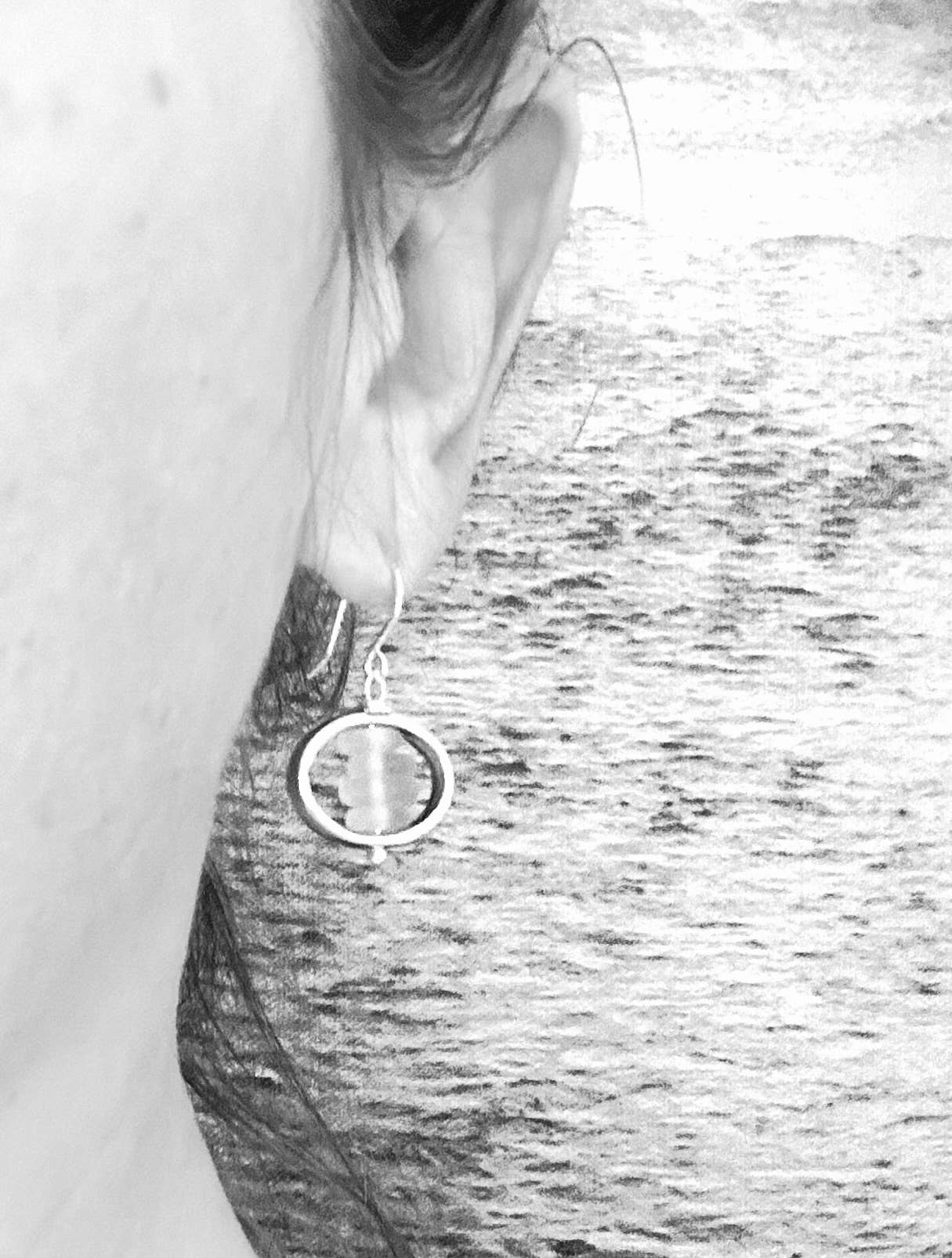 Oval Glass Dangle