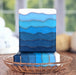blue with waves Goat milk soap