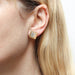 Stacked Squares Post Earrings by Marjorie Baer, handcrafted jewelry made in California