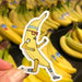 Banana running sticker