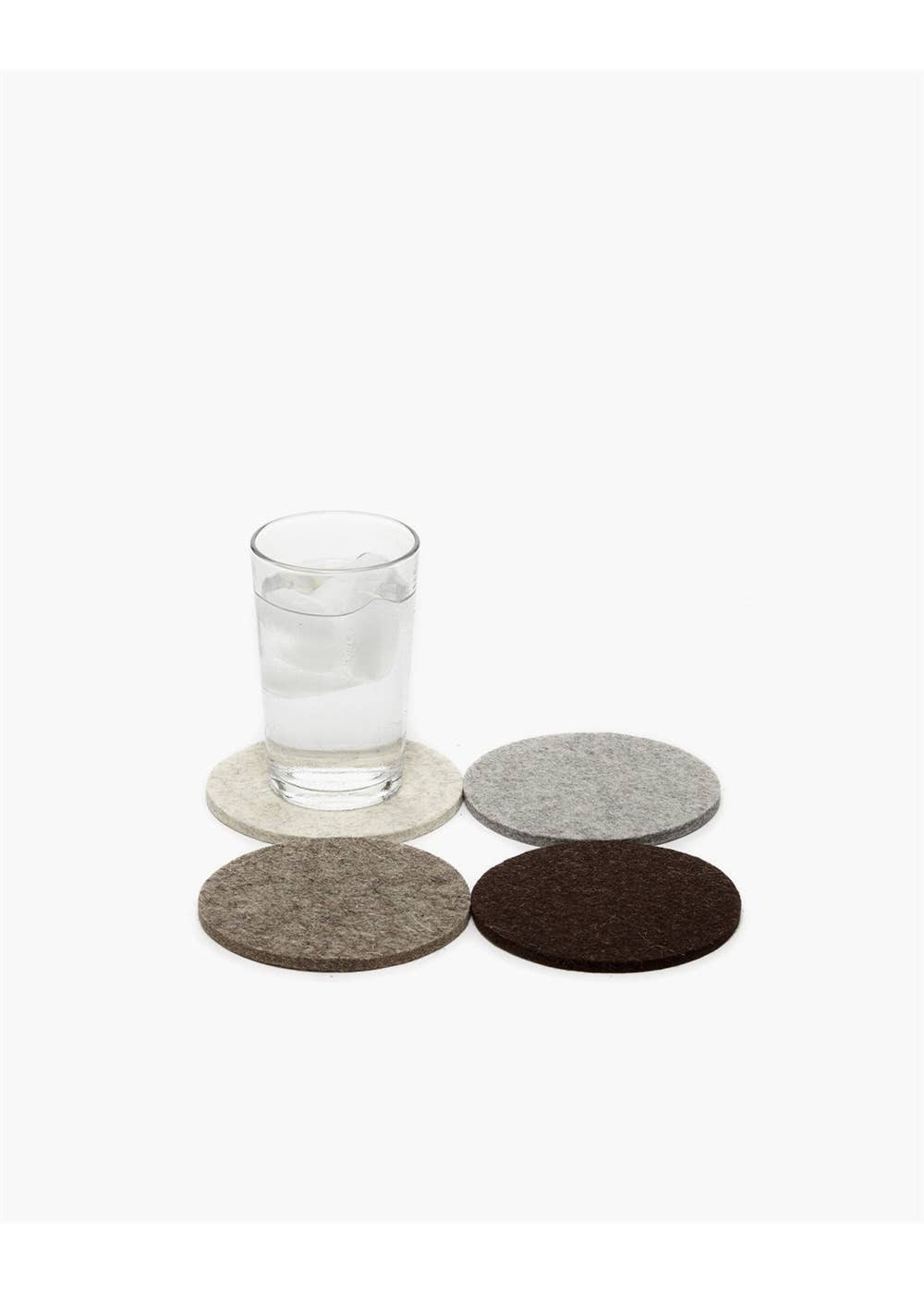 Felt Round Coaster | Set of 4 Multicolor