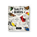 Cover of the Brass Monkey Salty Birds Coloring Book by Chronicle Books, featuring colorful illustrations of various birds and humorous text, perfect for adult coloring enthusiasts seeking fun and sarcasm.