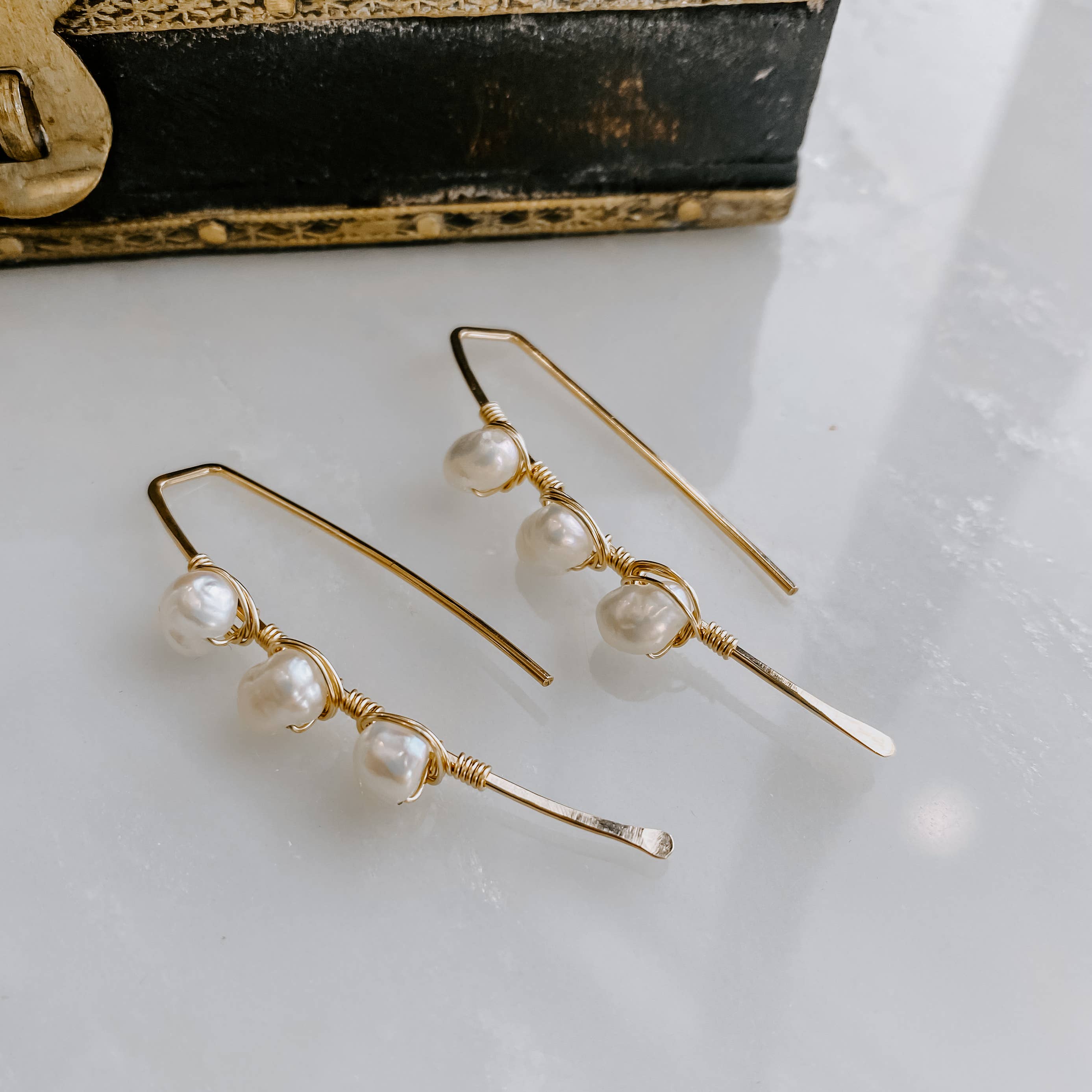 pearl earring threaders