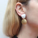 Medallion Post or Clip Earrings by Marjorie Baer, handcrafted jewelry made in California