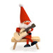 santa gnome playing guitar