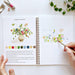 Bouquets watercolor workbook cover featuring vibrant floral illustrations, perfect for kids and adults to enjoy watercolor painting.