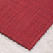 Chilewich Mini Basketweave Woven Floor Mat - Scarlet