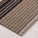 Chilewich Pleat Stripe Shag Mat - Oyster