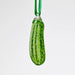 Green glass pickle ornament
