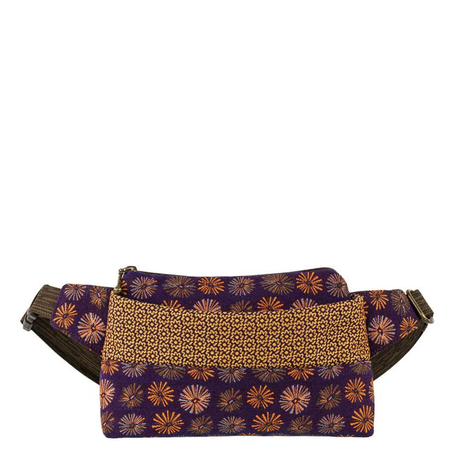 purple hip pack purse 