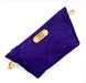 purple  leather pouch