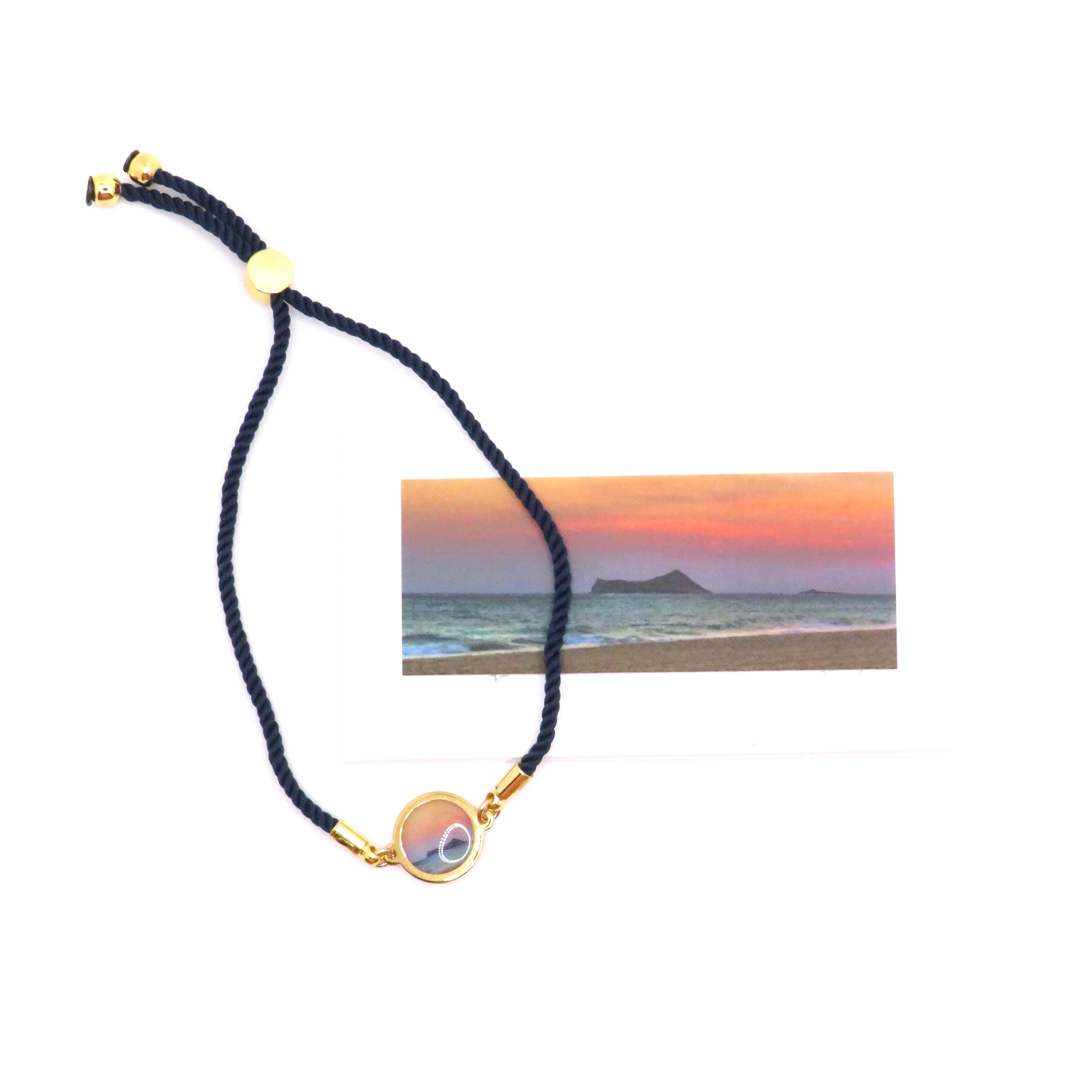Slide Bracelet - Sunset Is My Favorite Color | Navy & Gold