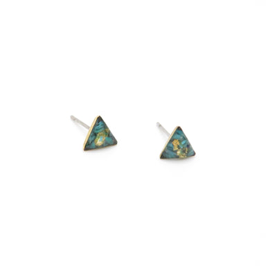 triangle post earrings
