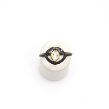 eye ring with diamond