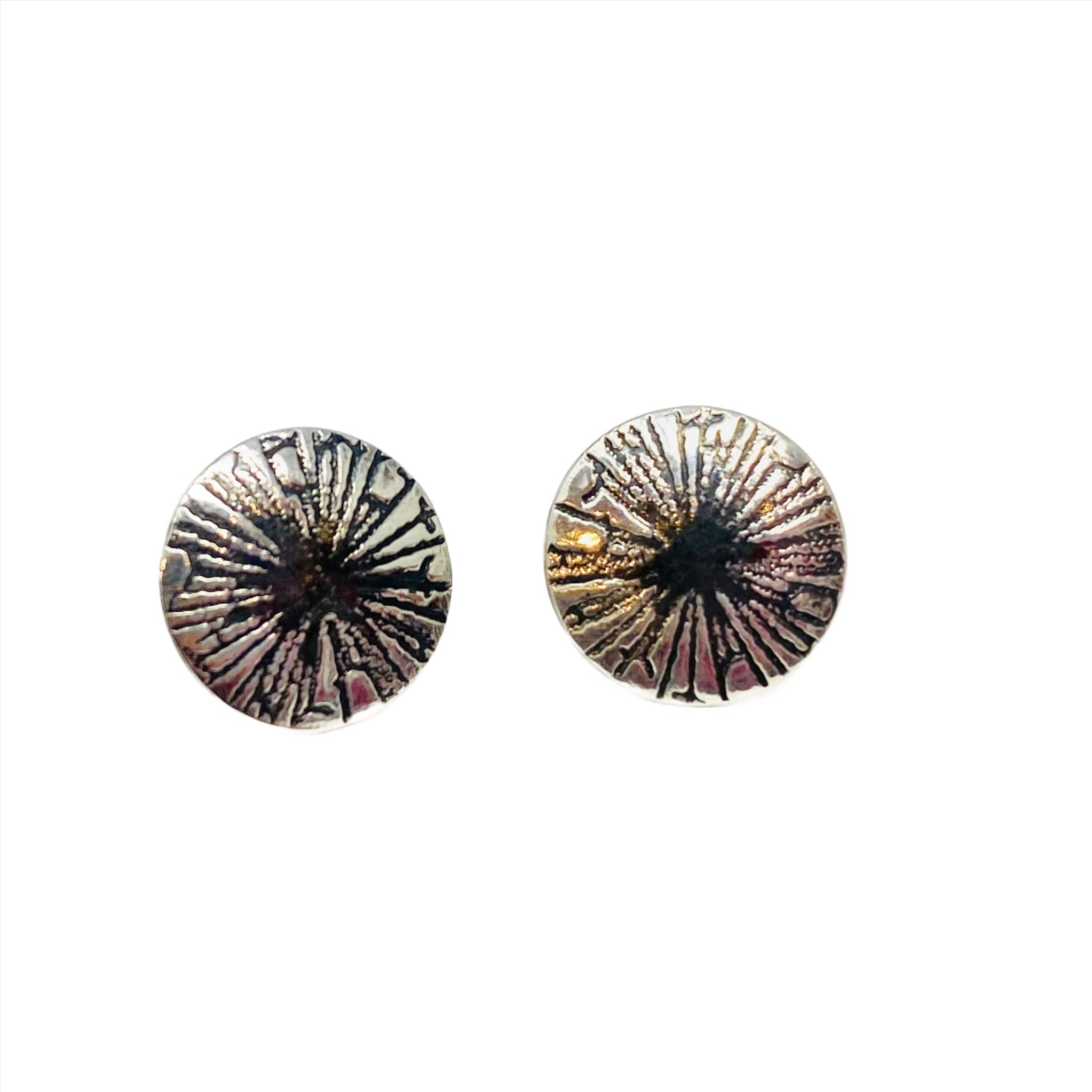 Silver Dandelion Earrings