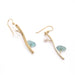 pearl and gemstone drop earrings