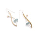 seaglass and pearl drop earring