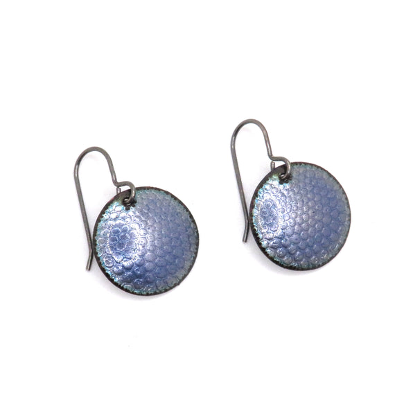 Enamel Diatom Drop Earrings