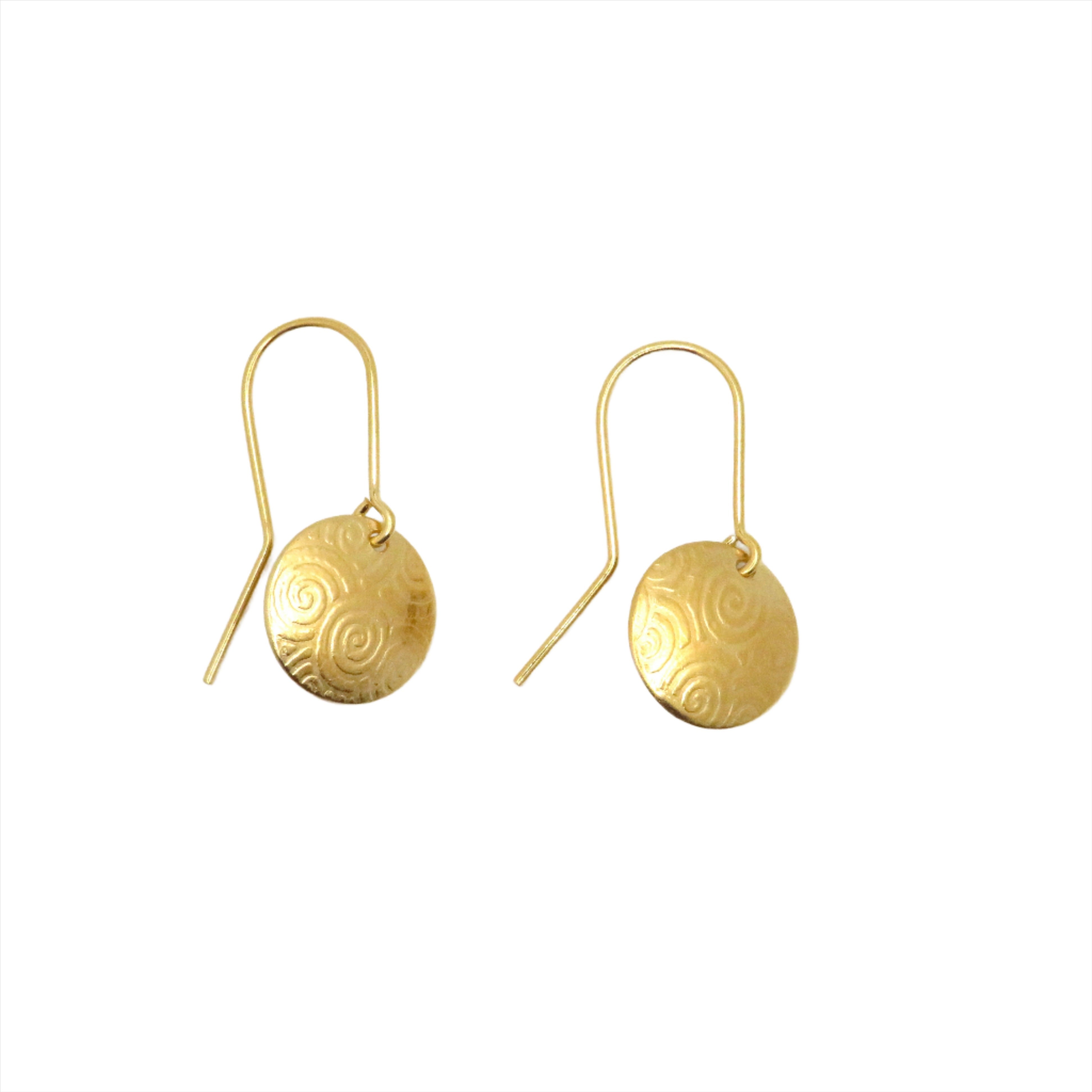 Gold Vermeil spiral earrings