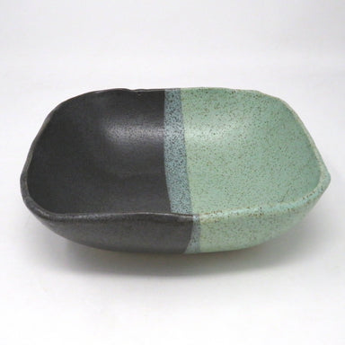 square bowl green and black
