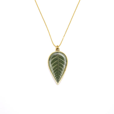 gold fern pendant necklace