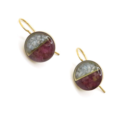 precious stone drop earrings