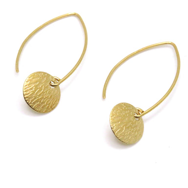 Gold Vermeil Thistle Earrings