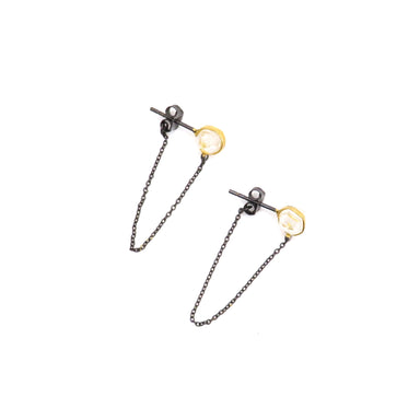 chain drop earrings