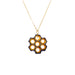 gold honeycomb necklace