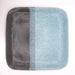 square ceramic plate blue and black