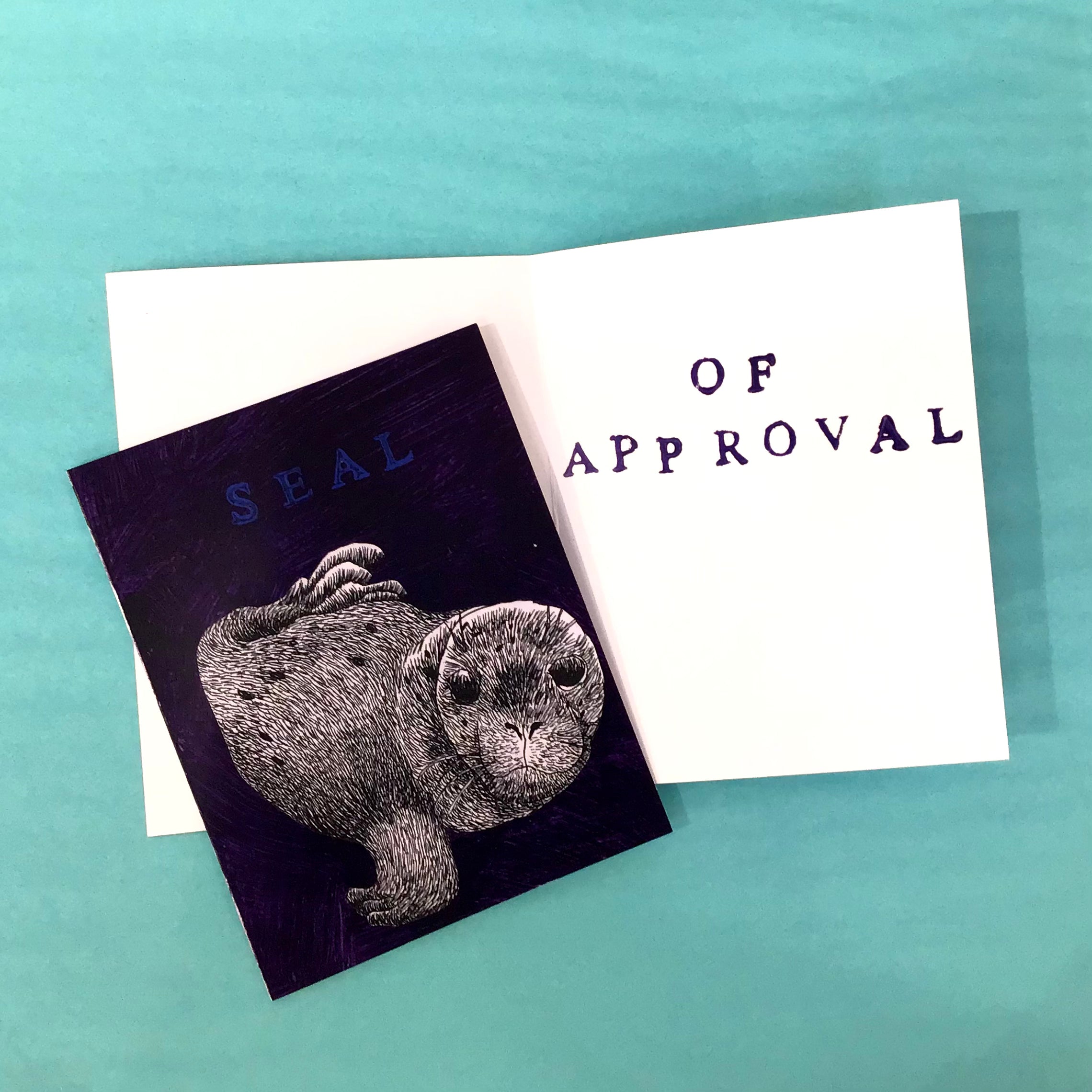 Seal of Approval Greeting Card