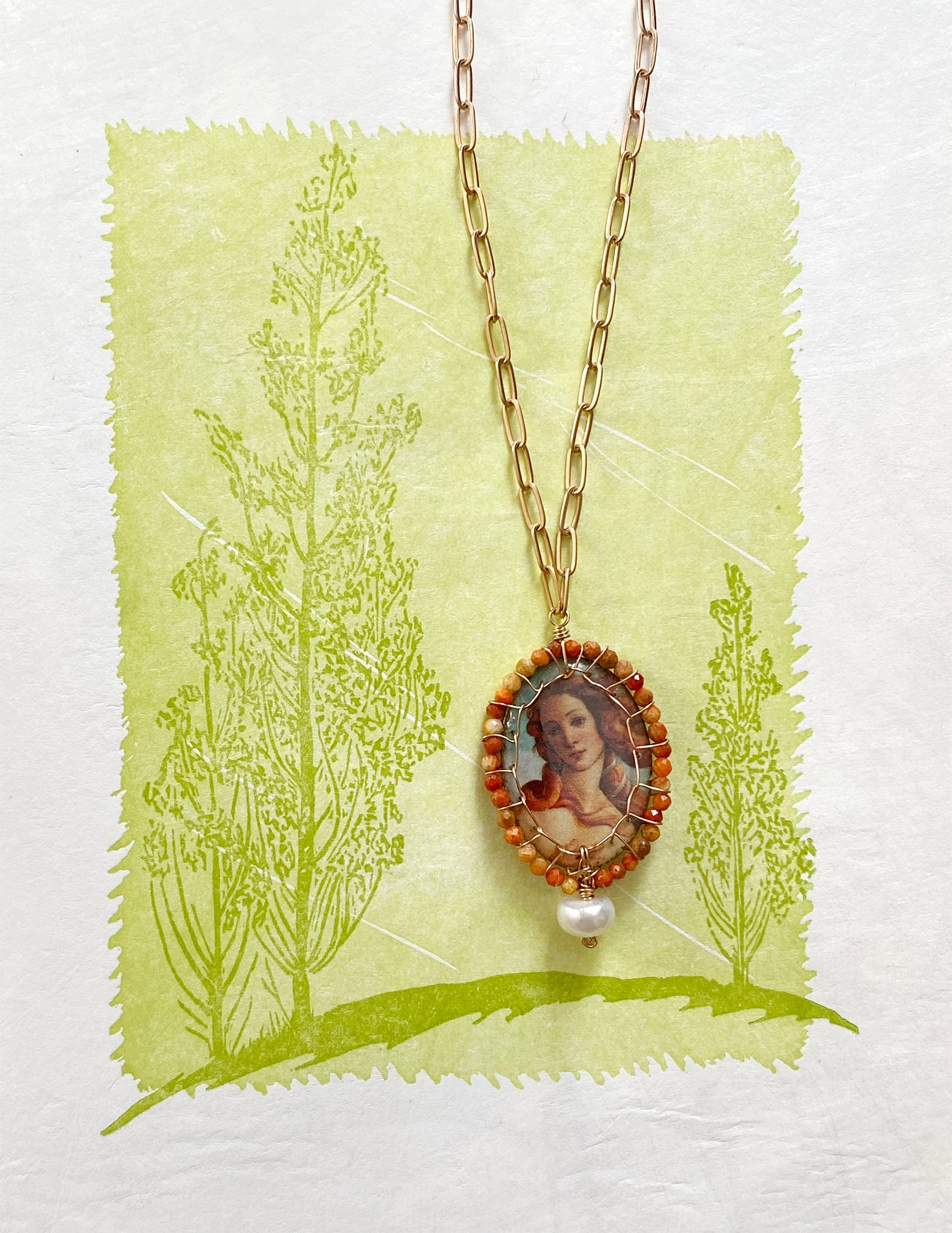 Stitched Victoria Necklace | Birth of Venus