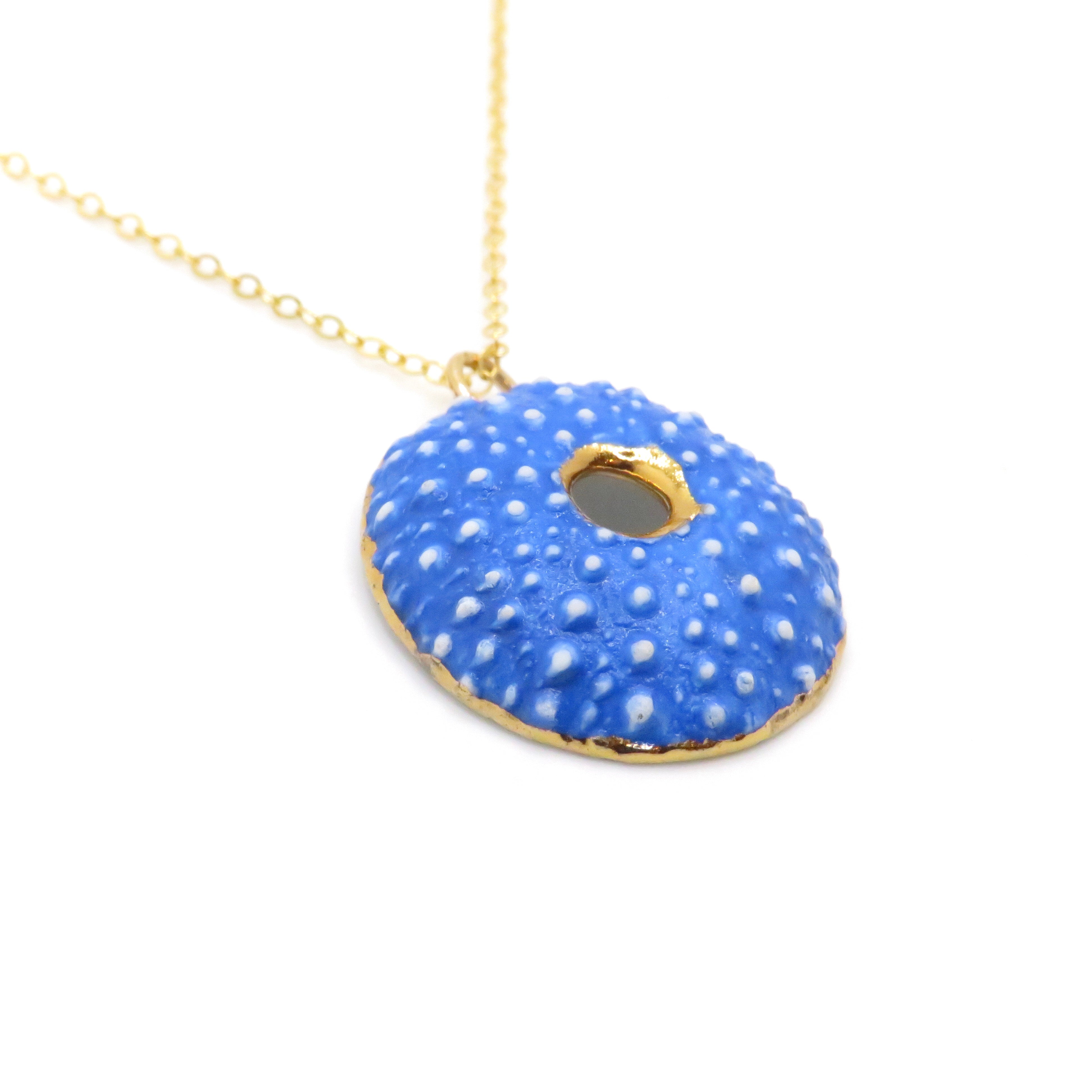 Round Porcelain Sea Urchin Necklace | Various Colors