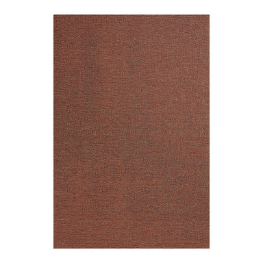 Chilewich Heathered Shag Mat in Burnt Coral, indoor outdoor textured doormat with non-slip vinyl backing