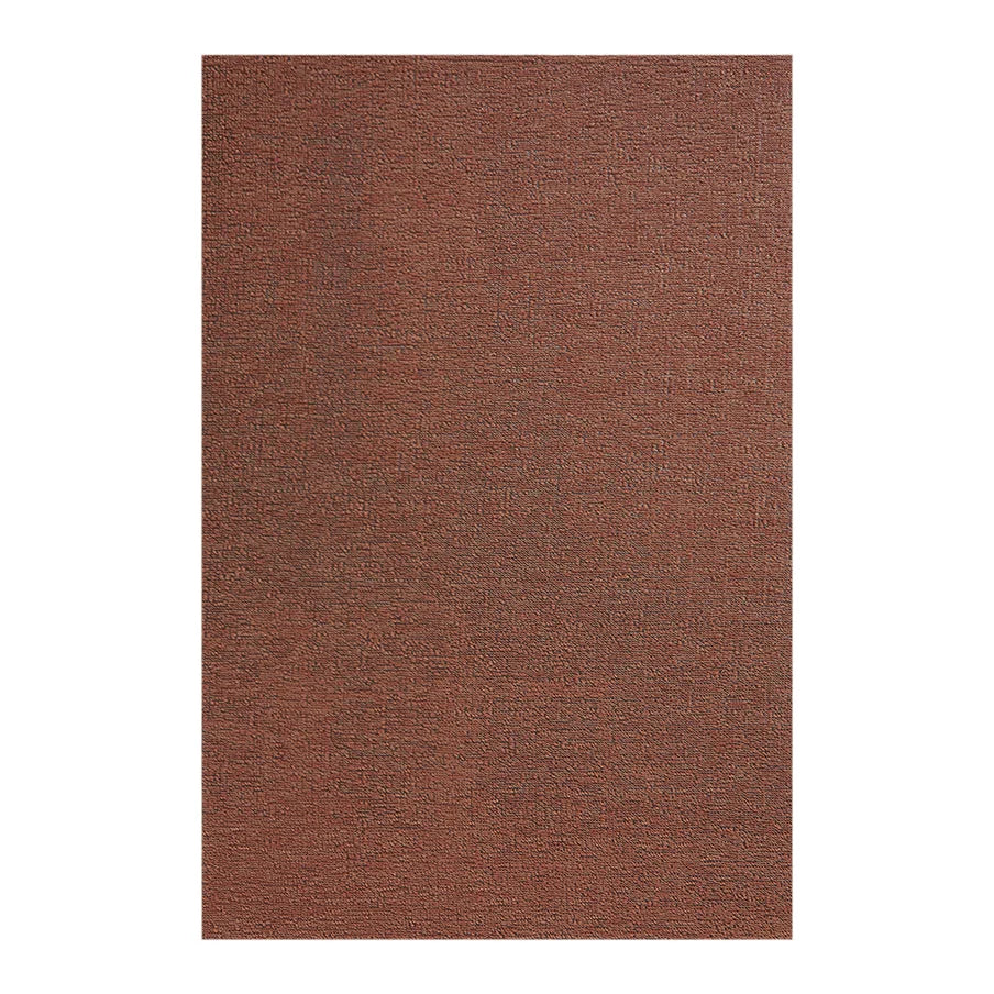 Heathered Shag Mat | Burnt Coral