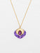 Close-up view of the Arabella Pendant Necklace showcasing its unique niobium craftsmanship and vibrant colors.