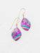 Layla Earrings featuring gold fill ear wires and niobium design, elegantly displayed.