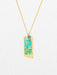 Davy Pendant Necklace by Holly Yashi featuring an adjustable design, niobium, and glass beads with 18K gold plating.