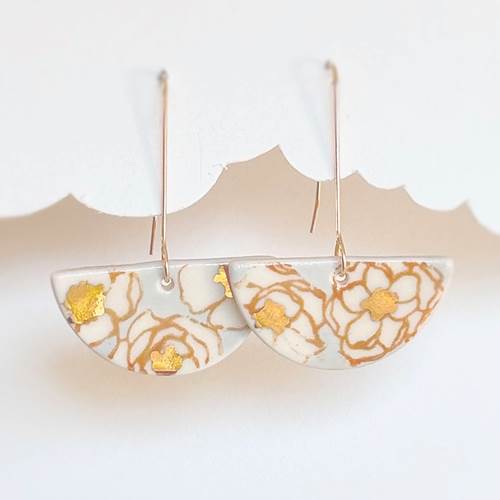 Poppy Half Moon Earrings