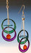 Put a Dot on It Earrings by Christopher Royal, featuring polished stainless steel and translucent resin in a lightweight sculptural design
