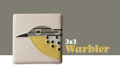 warbler ceramic tile