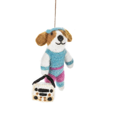 dog ornament with stereo