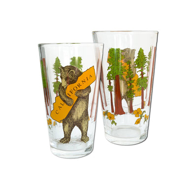 California Bear pint glass
