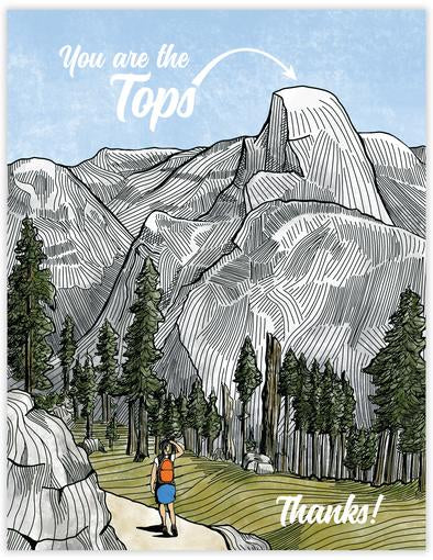 You are the tops greeting card