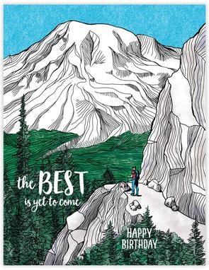 the best is yet to come Happy Birthday greeting card