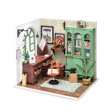 DIY miniature office dollhouse
